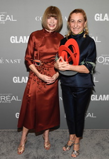 Anna Wintour of Conde Nast and Miuccia Prada of Prada