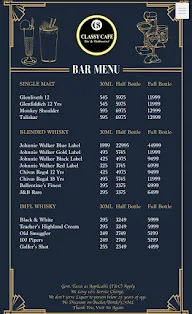 Classy Cafe Bar & Restaurant menu 1