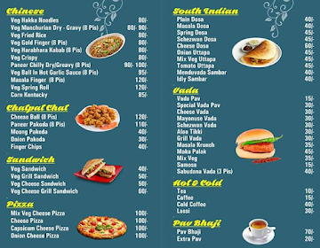 Shri Sai Tasty - Baba Vadapav menu 