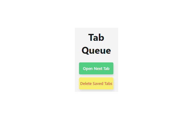 Tab Queue chrome extension