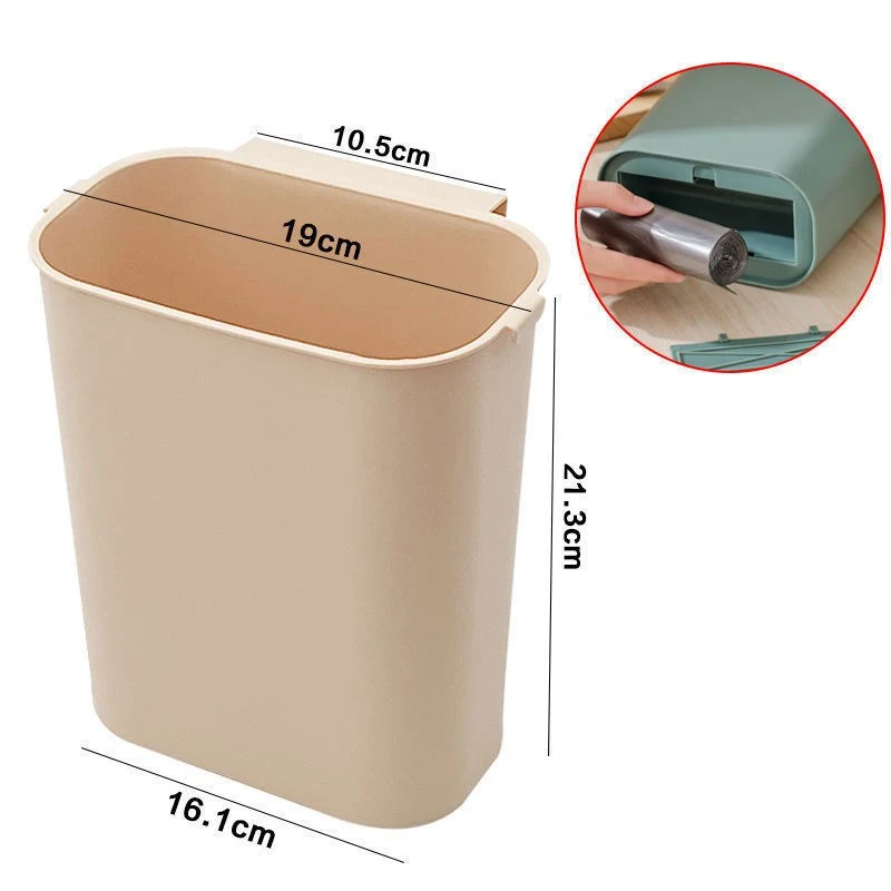 Poubelle suspendue pliable pour la maison Gagnez de la place et maintenez votre intérieur propre avec cette solution pratique, idéale pour la cuisine ou la salle de bain.