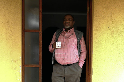 Mineral resources minister Gwede Mantashe at home in Boksburg, Ekurhuleni.