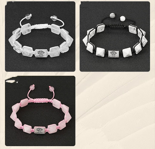 Title 2, Natural Crystal Hand-woven Womens Bracelet, a ...