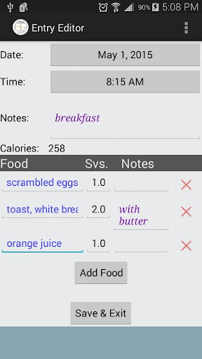 Food Log