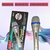 Mic Hát Karaoke Có Dây Kaw Ak - 319 Có Màng Lọc Âm Chống Rè, Chống Hú Bảo Hành 12 Tháng