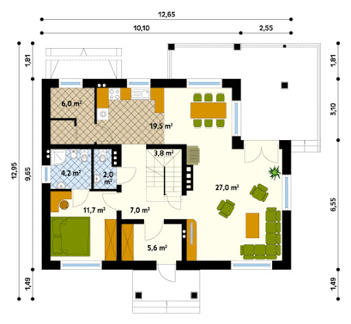 Sowa CE - Rzut parteru