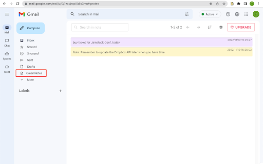 Gmail Notes - Quick Notes for Email