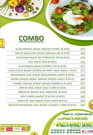 Aprajita Aaharey Baharey menu 2