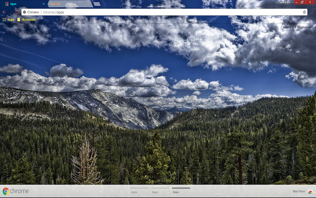 Nature Mountain pretty chrome extension
