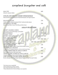 Scrapland Loungebar & Restaurant menu 1