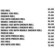 Kolkata Famous Kati Roll menu 1