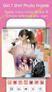 Girl T Shirt Photo Frame - náhled