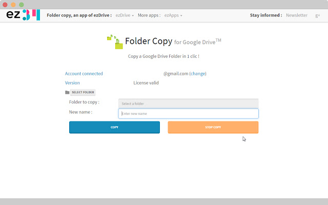 Folder Copy for Google Drive™ chrome extension