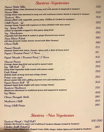 Inder Prakash - Fateh Restaurant menu 