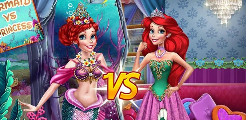 Mermaid vs Princess Dress Up