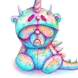 Mopey #7 Cotton Candy Skully
