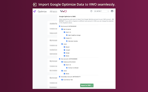 Migrate from Google Optimize to VWO