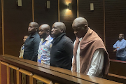 Former police officer Sbonelo Myeza, 39, businessman Mbulelo Mpofana, 34, Mlungisi Ncalane, 33, and Sibusiso Ncengwa, 30, are accused of murdering Sindiswa Magaqa.