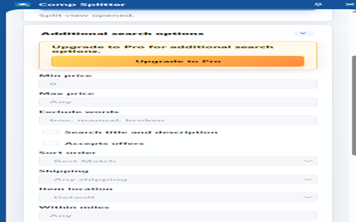 Comp Splitter: eBay Sold & Active Comps screenshot 3