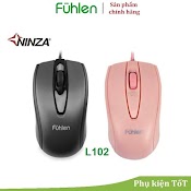 Chuột Fuhlen L102 Hồng Pink / Đen Chính Hãng - Bảo Hành 24 Tháng