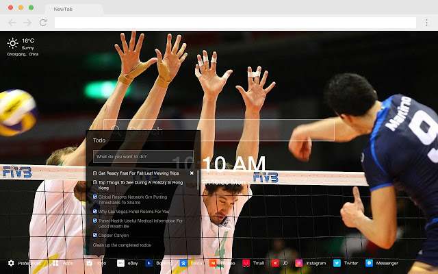 Volleyball HD Wallpapers New Tab Themes