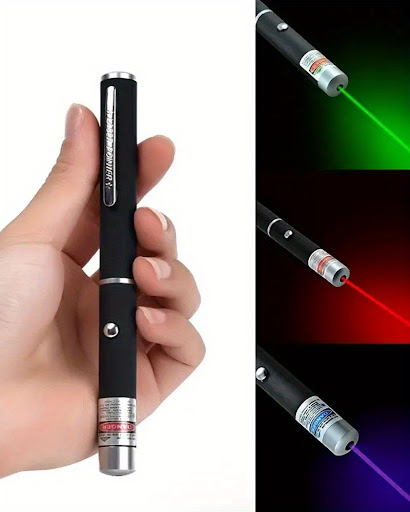 Title 3, High Power Laser Pointer Green Visible Beam Bur...