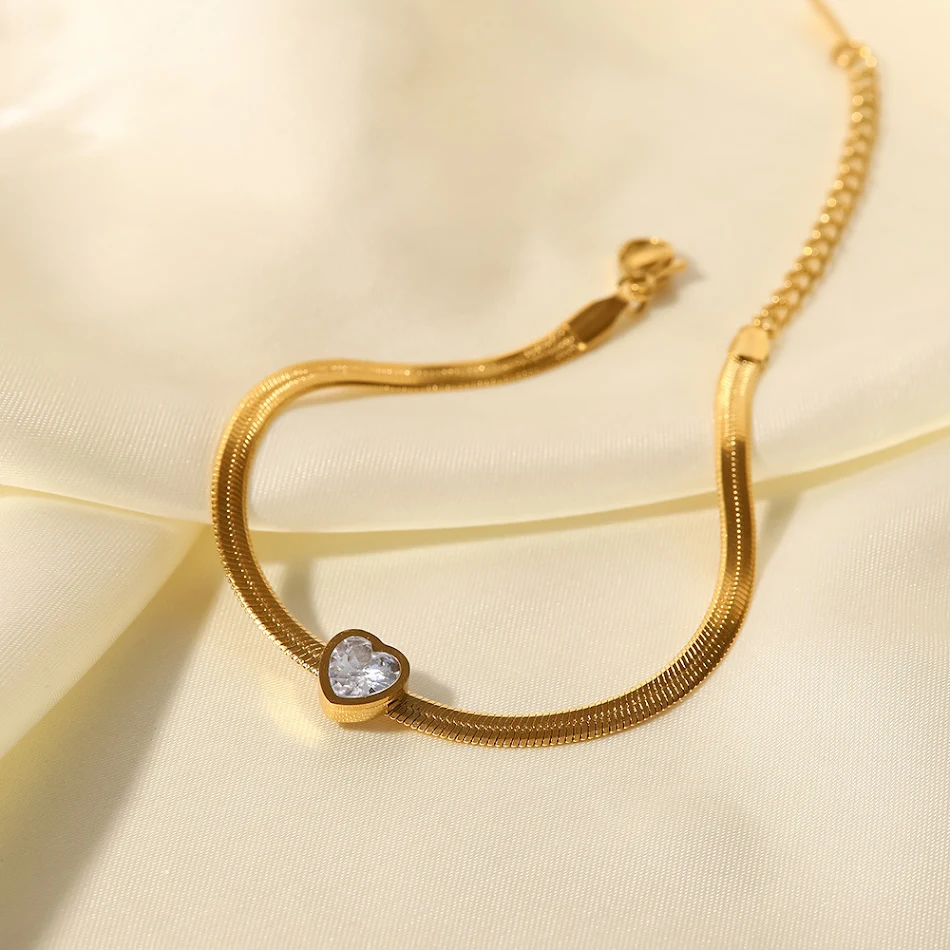 Damesarmband, Franse stijl, 18K verguld roestvrij staal, past overal bij, modieus en elegant accessoire.