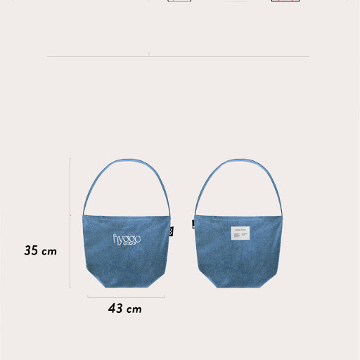 Title 1, Minimalist Denim Canvas Bag for Women. Spacious...