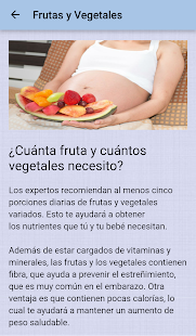 Nutrición en el Embarazo Screenshot