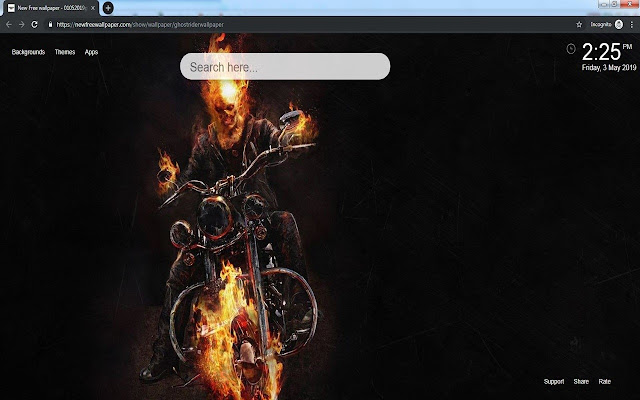 ゴーストライダーの壁紙テーマhd新しいタブ