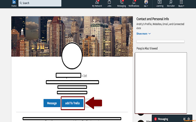 Trello Linkedin Helper chrome extension