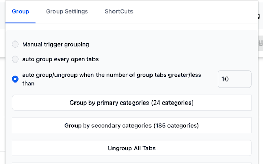 Tabs Smart Grouping