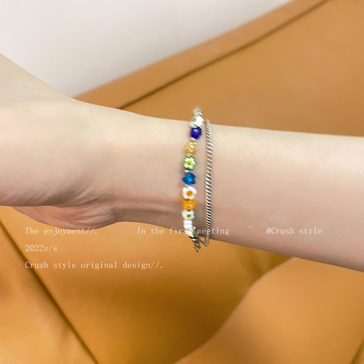 Title 16, Trendy Pearl Bracelet for Women with Versatile ...