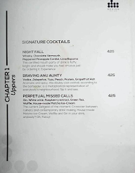 Sky bar menu 1