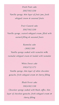 Sweettreat By Simran menu 1