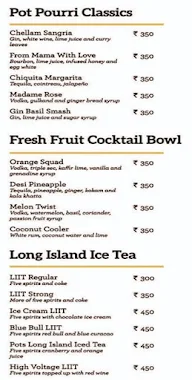 Pot Pourri menu 1