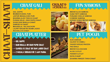 Chaat And Chai Co menu 