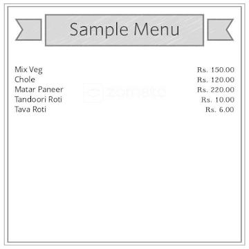 Navin Dhaba menu 