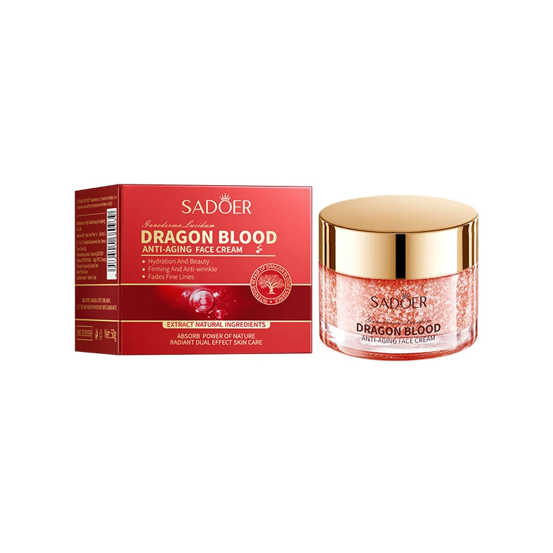 Ganoderma Lucidum Dragon Blood anti-rimpel gezichtscrème, hydraterend. Vermindert rimpels, hydrateert en verjongt de huid.