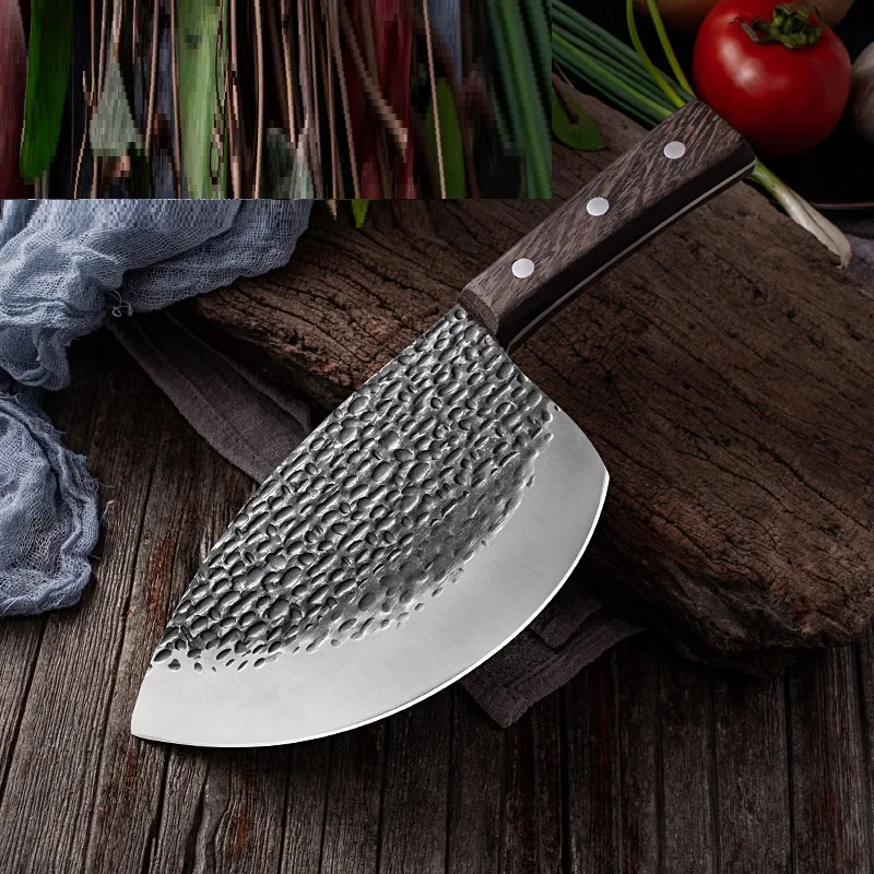 Coltello Forgiato per Scuoiare, Raschiare, Macellare Maiali, Tagliare Carne e Pesce. Indispensabile per macellerie e cucine.