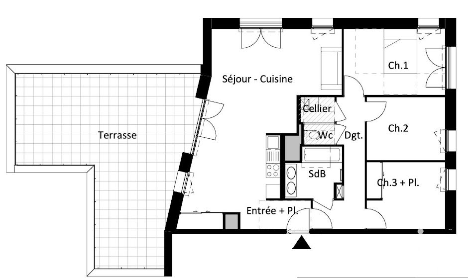 Vente appartement 4 pièces 84 m² à Vertou (44120), 414 803 €