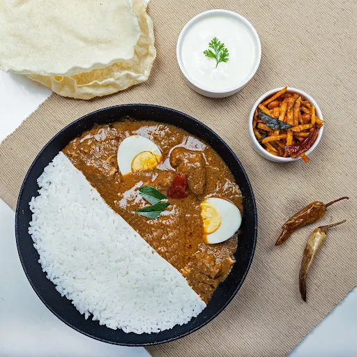 Chicken Varutha Curry Rice Bowl