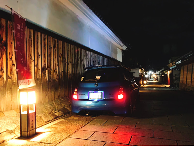 マーチの青マーチ・古い町並みと愛車に関するカスタム事例の投稿画像4枚目