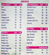 Andhra Curry Point menu 1