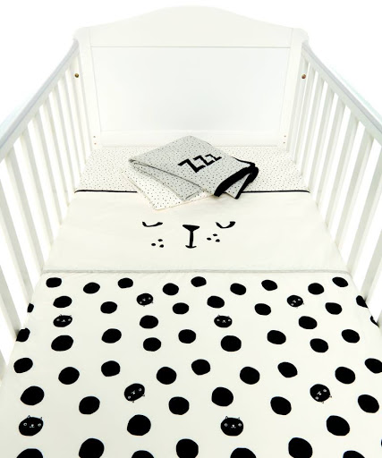 Купить Комплект My K для детской кроватки черный и белый 3827008