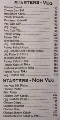 Raj Kitchen menu 2