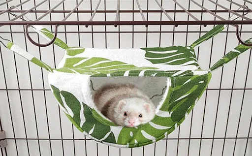 Ferret Hammock Warm Guinea Pig Hammock for Pets Play and Rest Small Animal Bed Cage for Chinchilla Parrot Sugar Glider F