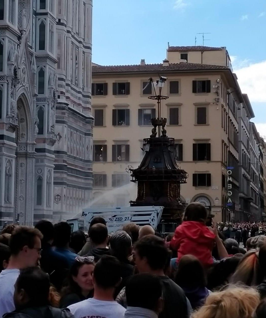 Lo scoppio del Carro a Firenze