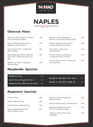 Nomad Pizza - Travellers Series menu 1