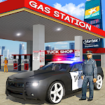 Cover Image of Download Police Car Wash Service: Gas Station Parking Games 1.1 APK